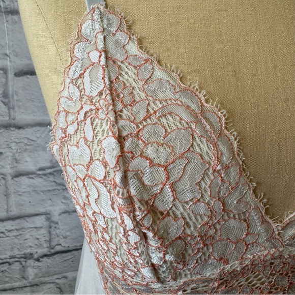 Cosabella Ice Blue/Light Gray Jersey Knit and Lace Camisole Women's Size Medium - Picture 7 of 10